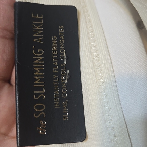 White Straight-Leg Pants - Picture 6 of 7